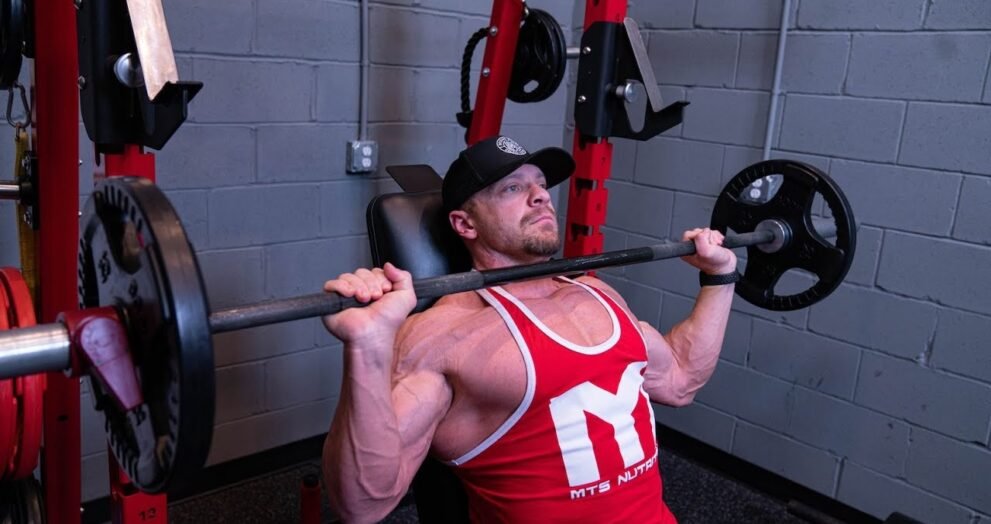 seated barbell press
