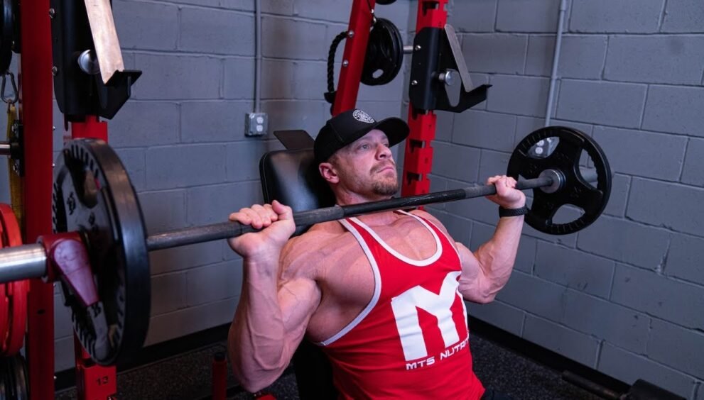 seated barbell press