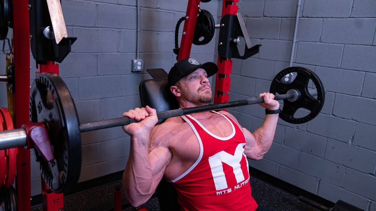 seated barbell press