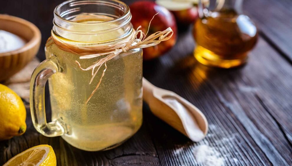apple cider vinegar and lemon juice