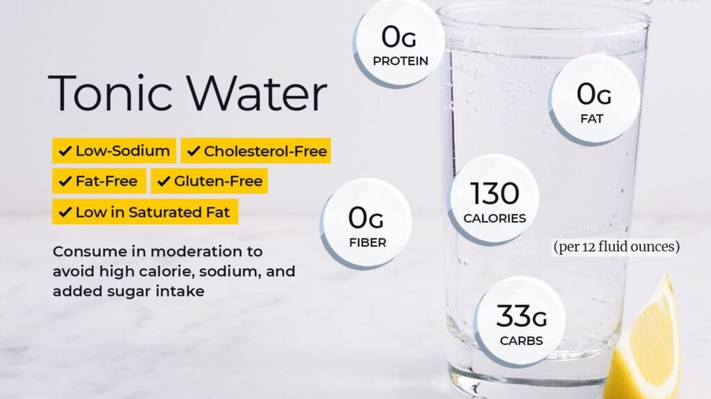 nutrition facts of tonic water