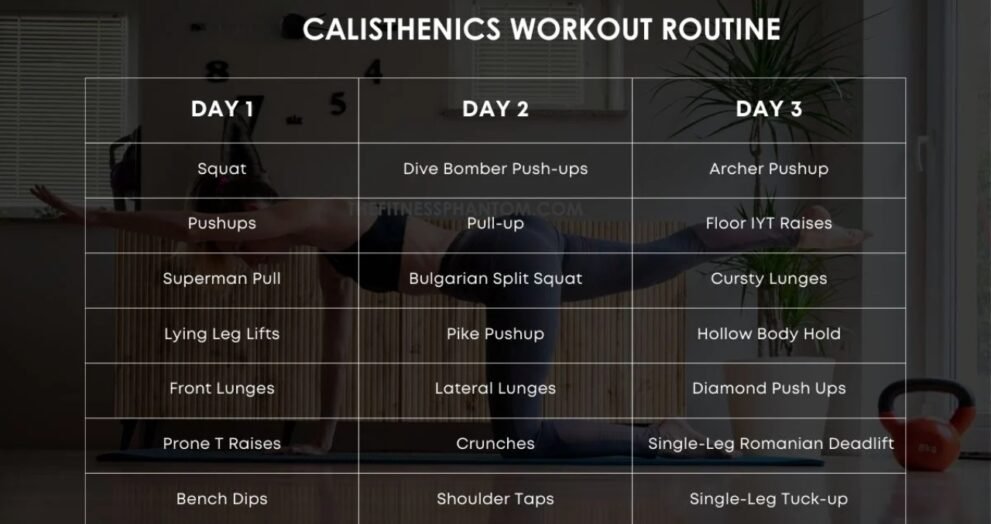 Calisthenics Workout Routine