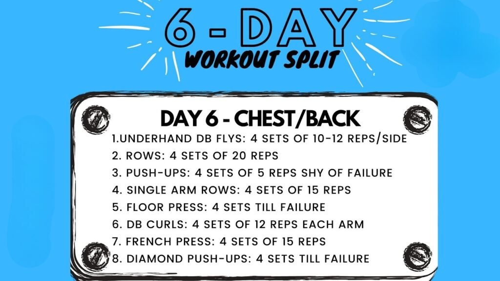 6 Day Workout Split