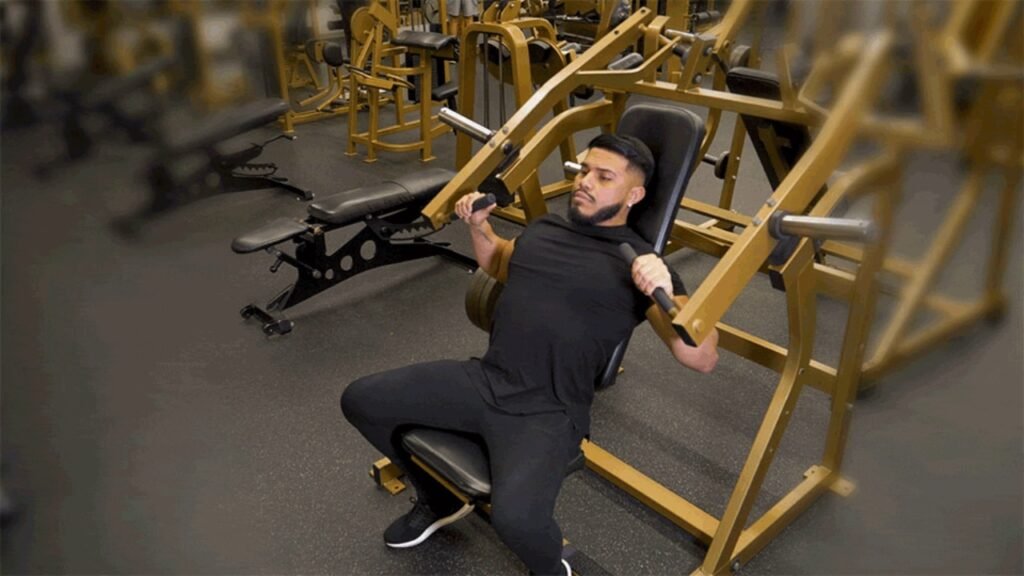 incline machine press