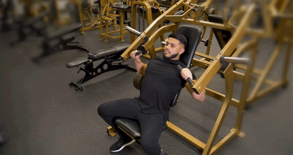 incline machine press