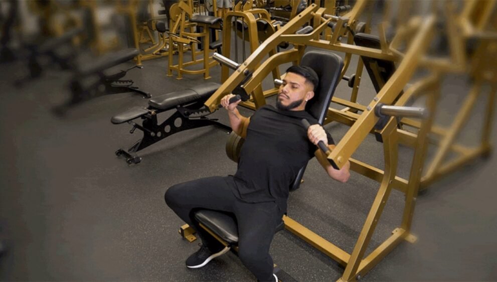 incline machine press