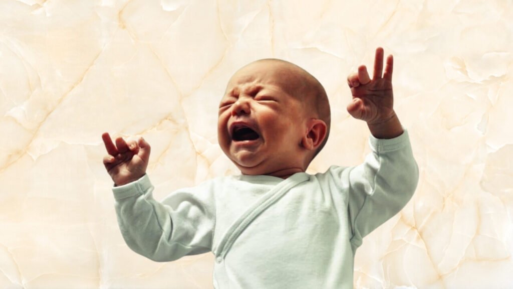 baby cries when put down