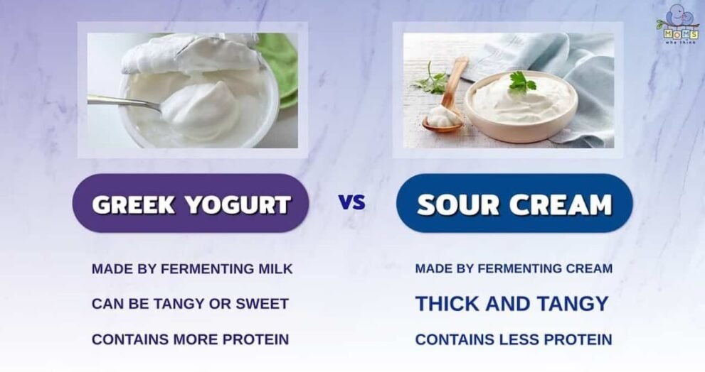 Greek Yogurt vs Sour Cream